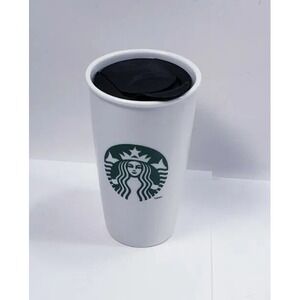 2011 STARBUCKS 12oz Ceramic Mug With Lid